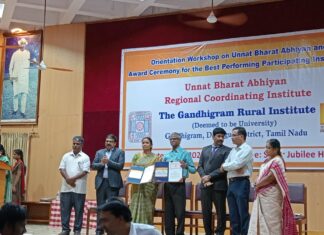 MOU with Gandhigram Rural Institute under the Unnaat Bharat Abhiyaan Scheme, Government of India.