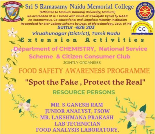 Food Safety Awareness Programme – “Spot the Fake, Protect the Real”