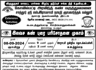 Free Eye Cataract Screening Camp